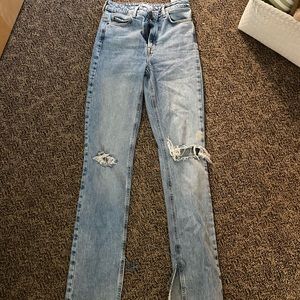 Zara Full Length High Rise Jeans